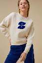 By Bar - bas logo sweater - 826 oyster melee