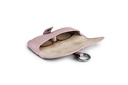 Premium Brillenetui | flieder | silber | genarbt