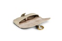 Premium Brillenetui | sand | gold | genarbt