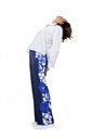 Caroline Biss - SHORT OVERSIZED COTTON BLOUSE WITH EMBROIDERY white - 1608-90