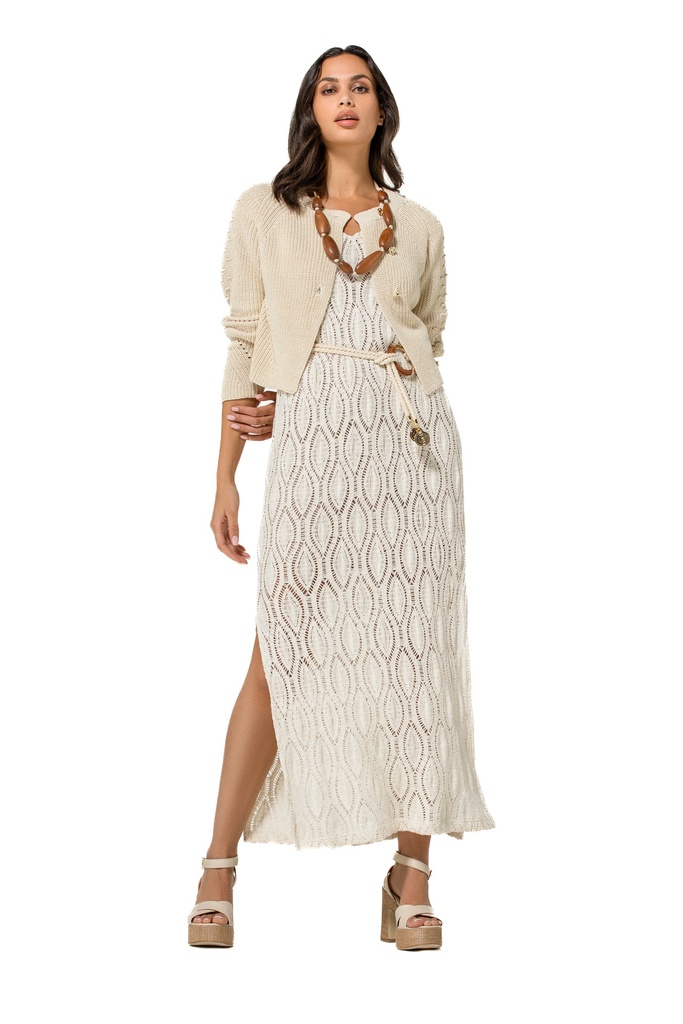 Caroline Biss - STRAIGHT FITTING CROCHET MIDI DRESS - 1140-34