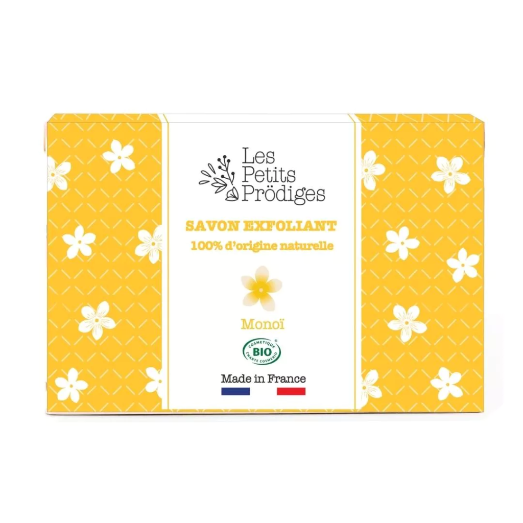 Les petits prodiges - Savon exfoliant - Peelingseife - Monoi - 100 % natürlich