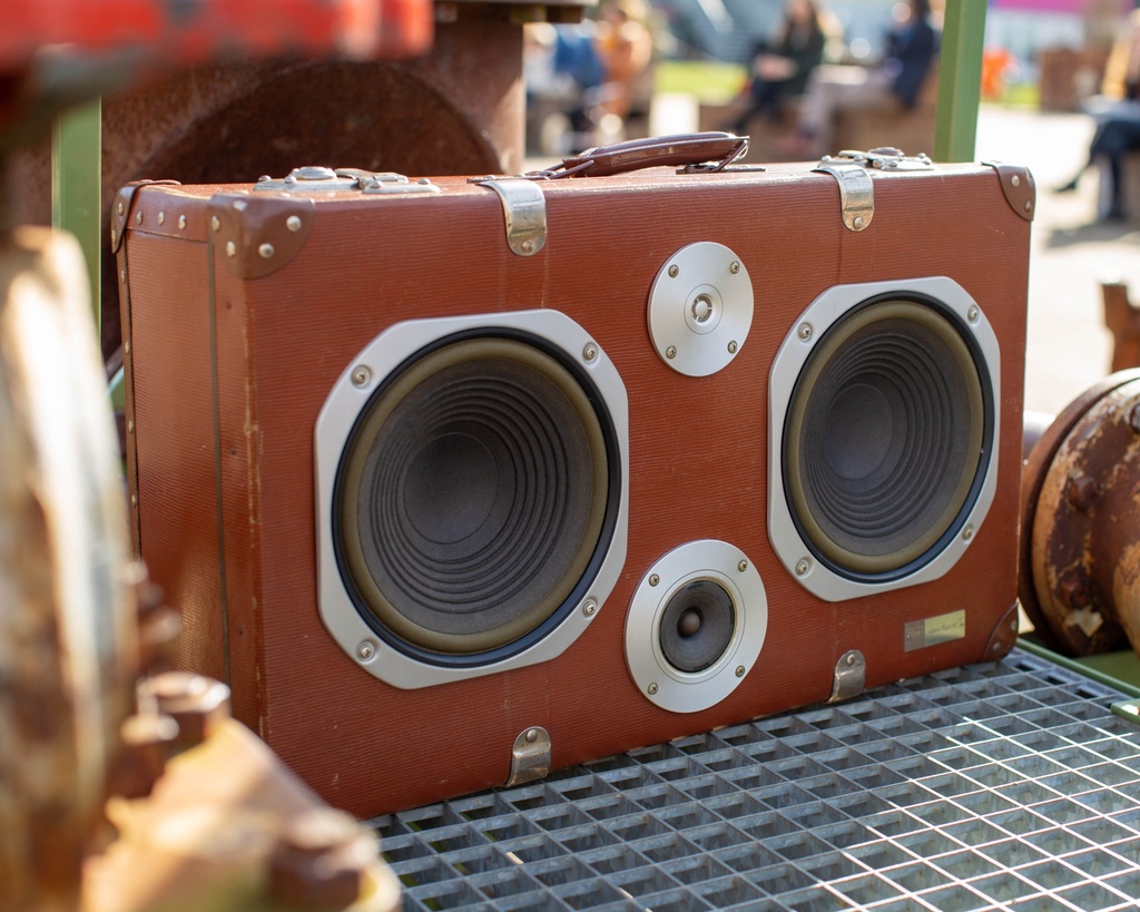 Flipz Speaker - Koffer vintage beats stereo