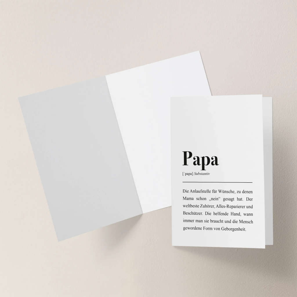 Aemmi - Klappkarte mit Umschlag - Papa
