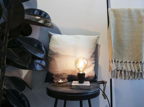 Gusta - Vintage Lamp - Hout/Wood incl. Vintage LED Bulb