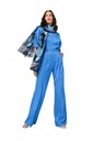 Caroline Biss - LOOSE-FITTING DRESS PANTS, STRAIGHT LEG, MID WAIST - Electric Blue - 1527-27