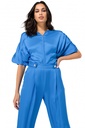Caroline Biss - LOOSE-FITTING DRESS PANTS, STRAIGHT LEG, MID WAIST - Electric Blue - 1527-27