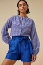 By Bar - June Linen Short - 608 kingsblue 