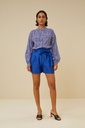 By Bar - June Linen Short - 608 kingsblue 