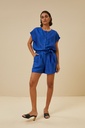 By Bar - June Linen Short - 608 kingsblue 