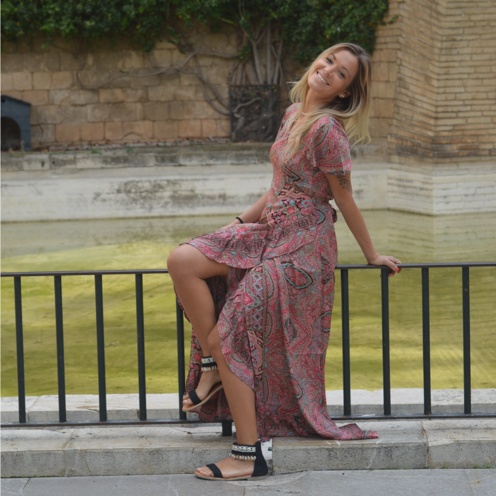 Mandala by Mallorca - Wickelkleid Seidenlook