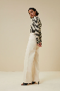 By Bar - basic ls stripe top - 018 chalk