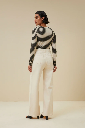 By Bar - basic ls stripe top - 018 chalk