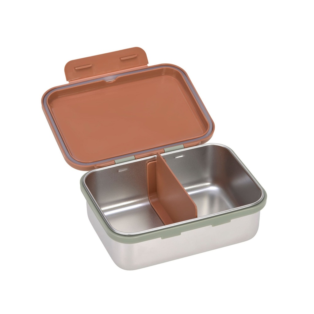 Lässig - Lunchbox stainless steel happy prints caramel