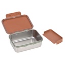 Lässig - Lunchbox stainless steel happy prints caramel