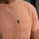 Billybelt - T-Shirt Bio-Baumwolle Garment Dye - Orange