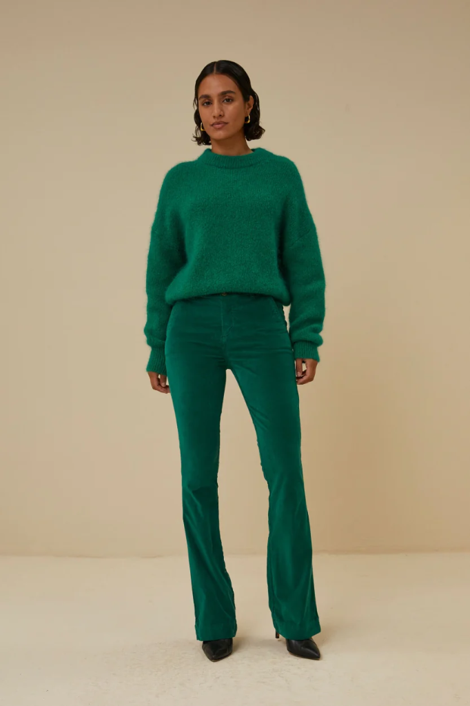 By Bar - leila velvet pant - 423 evergreen