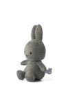 BON TON TOYS - Miffy Sitting Corduroy Grey - 23cm 
