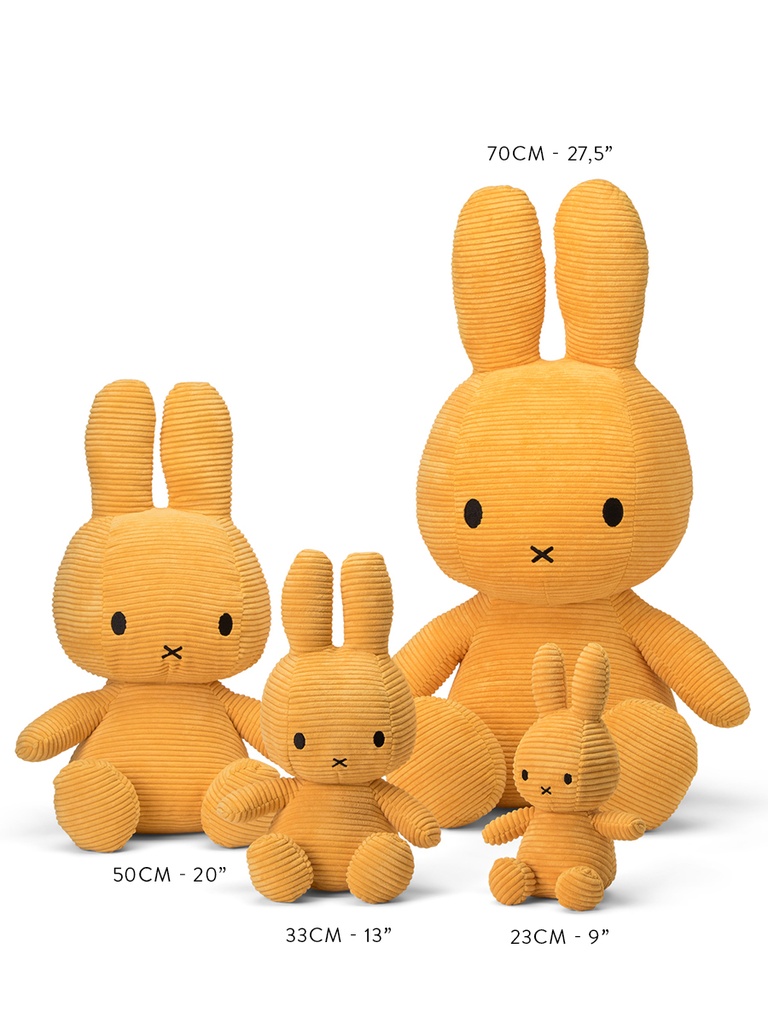 BON TON TOYS - Miffy Sitting Corduroy Dusty Rose - 23cm 