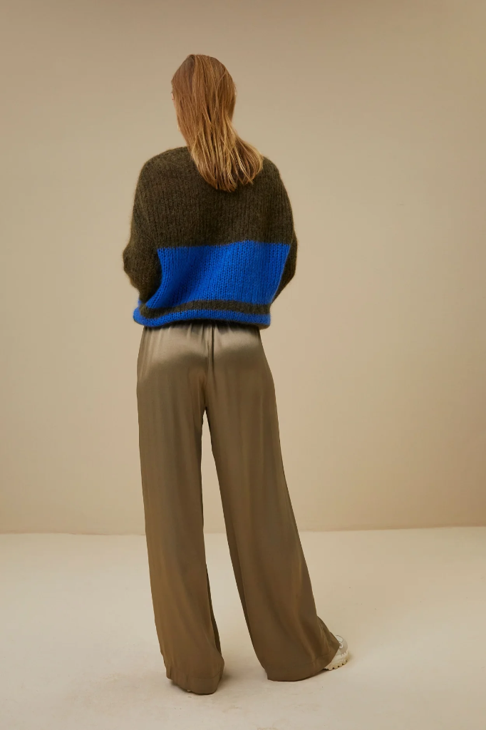 By Bar - olli stripe pullover - 415 olive