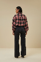 By Bar - sarah check blouse - 234 rosewood