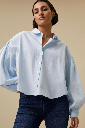 By Bar - sarah short chambray blouse - 650 light blue