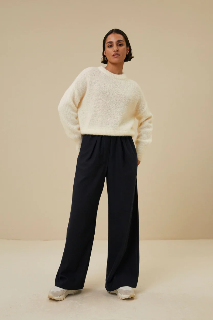 By Bar - sonny eco pullover - 010 off white