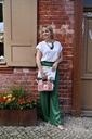 Caroline Biss - LOOSE-FITTING DRESS PANTS, STRAIGHT LEG, MID WAIST - Jungle - 1527-62