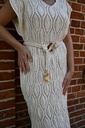 Caroline Biss - STRAIGHT FITTING CROCHET MIDI DRESS - 1140-34