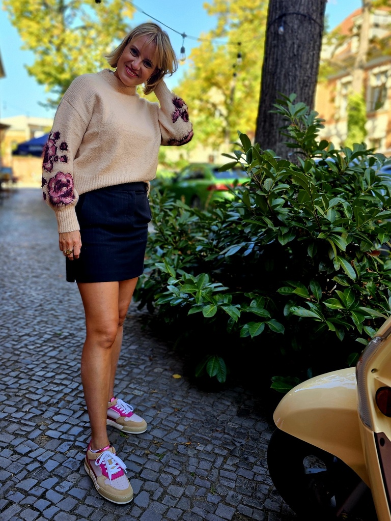 Caroline Biss - Cosy Pullover with sleeve effect