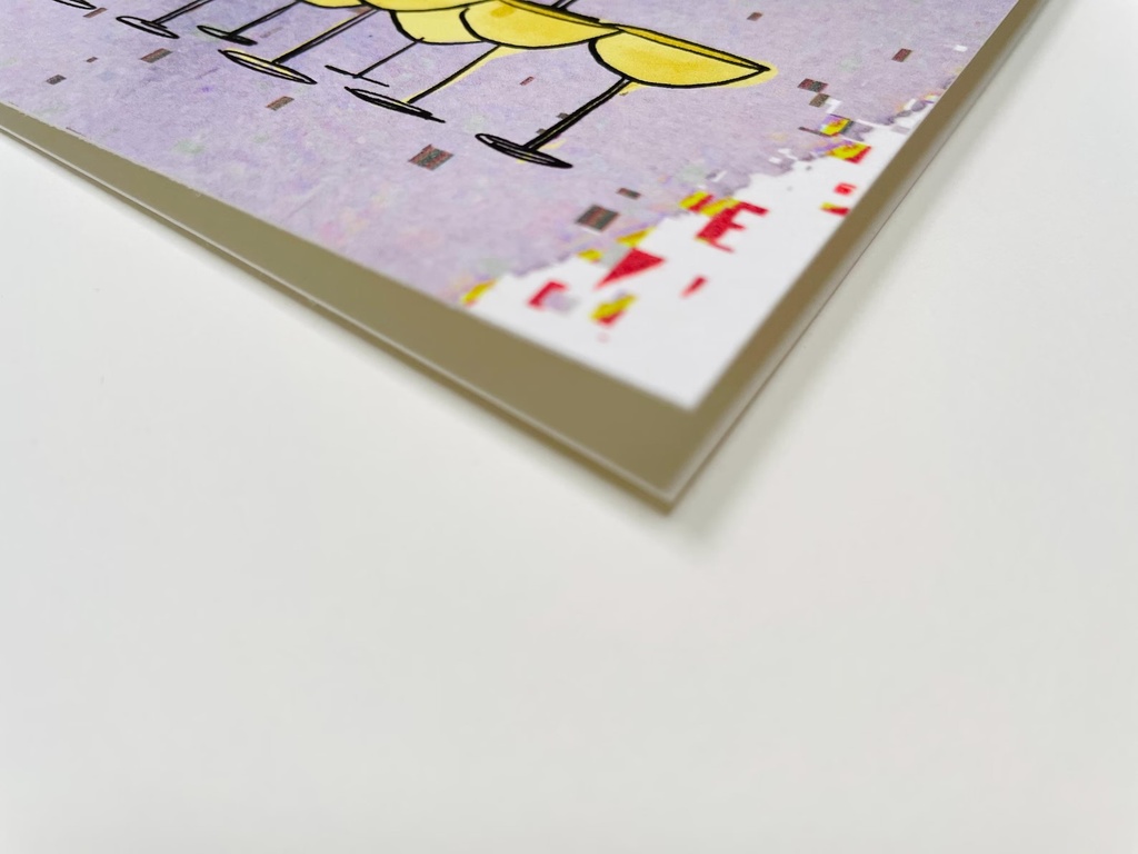 Elena Klein - Postkarte - Champagnerturm Heute ist dein Tag