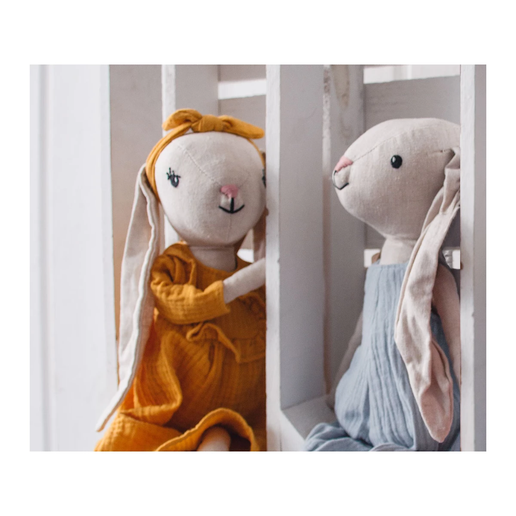 Mea Lini - Stoffpuppe Hase Hedda, groß 40cm
