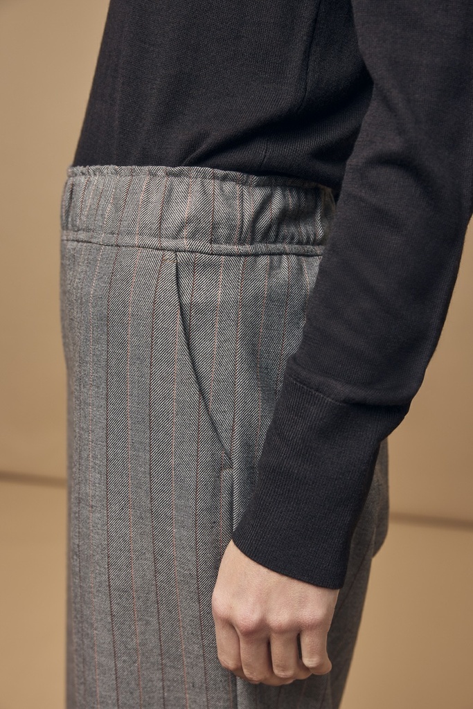 Corel - Nola Pants Stripe Barni - 102 cappuccino