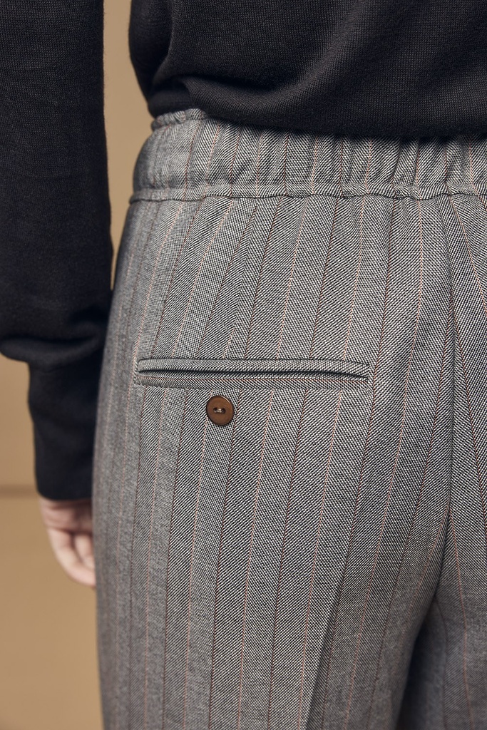 Corel - Nola Pants Stripe Barni - 102 cappuccino
