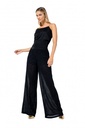 Caroline Biss - FITTED LUREX JERSEY TOP WITH SHOULDER EFFECT - Top - Viskose-Kashmir - einfarbig - Kette - Schwarz