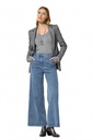 Caroline Biss - FITTED COMFORTABLE RIB-KNIT PULLOVER GREY GLITTER