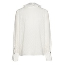 Caroline Biss - JABOT BLOUSE WITH BLACK TIE