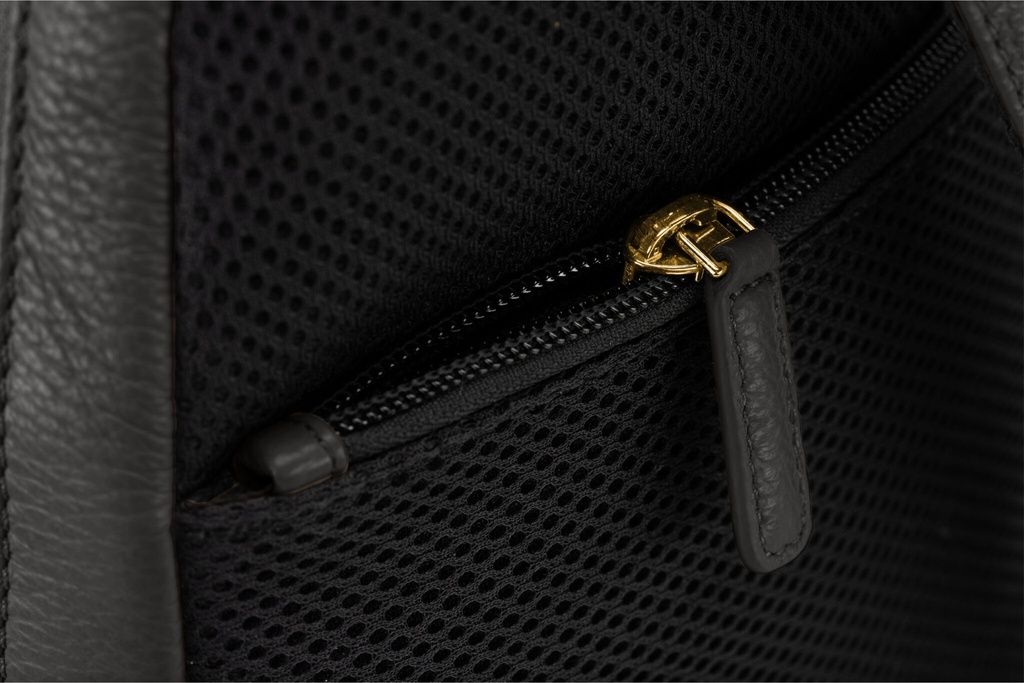 JUPP | schwarz | gold | genarbt