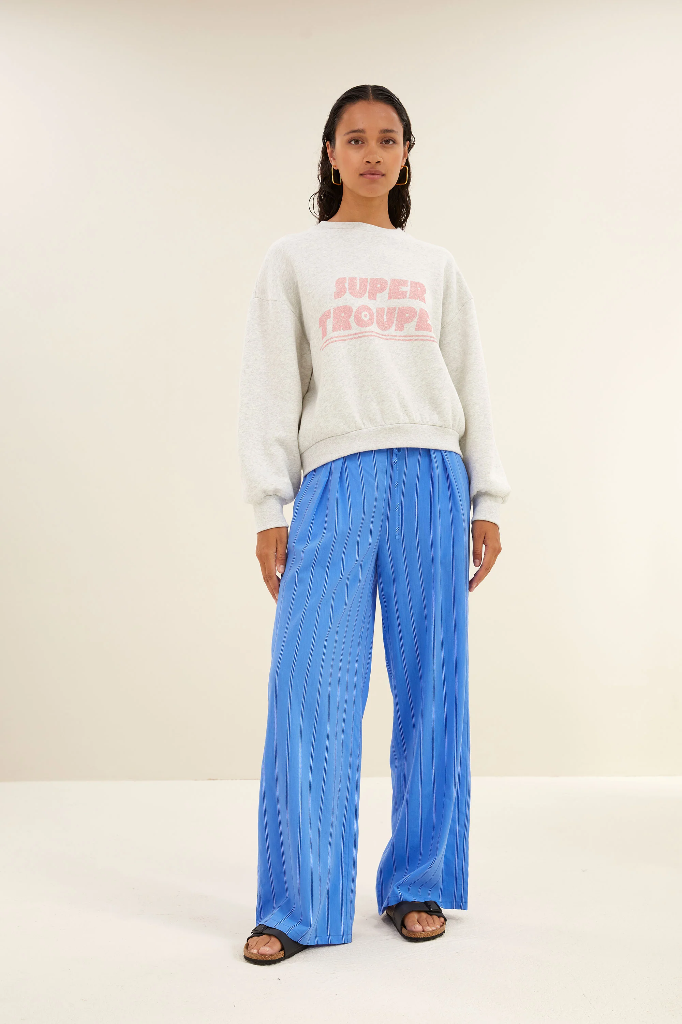 By Bar - Bibi Trouper Sweater - 815 light grey melee 