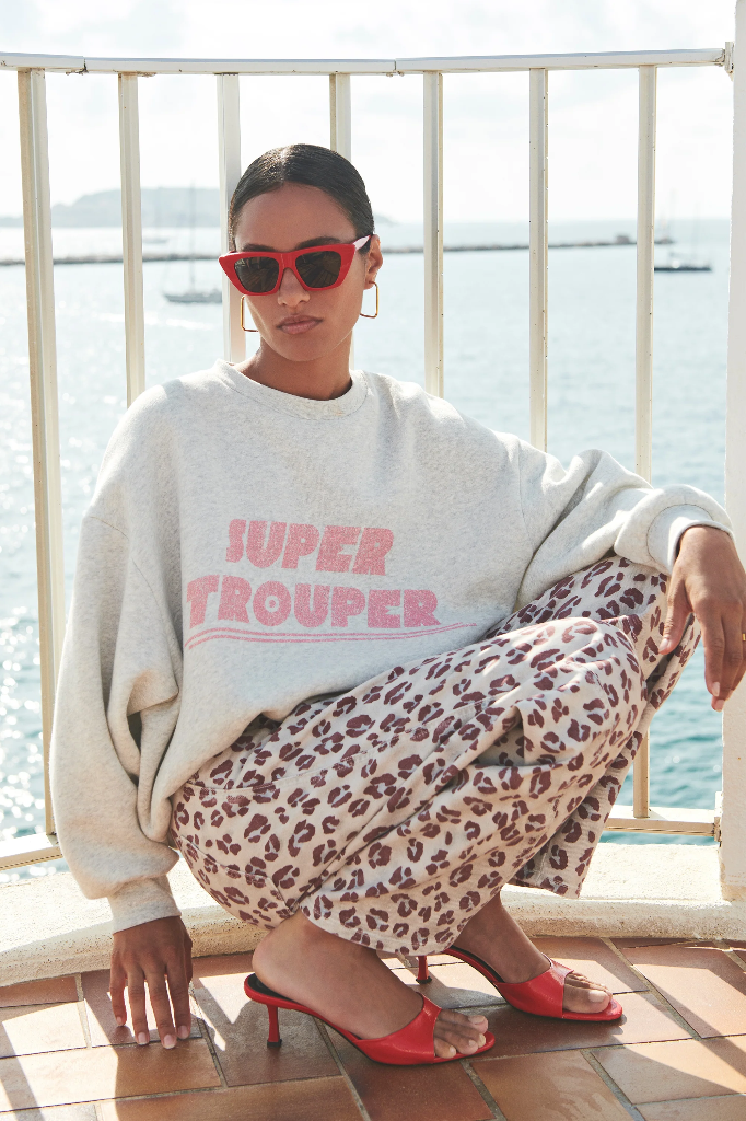 By Bar - Bibi Trouper Sweater - 815 light grey melee 