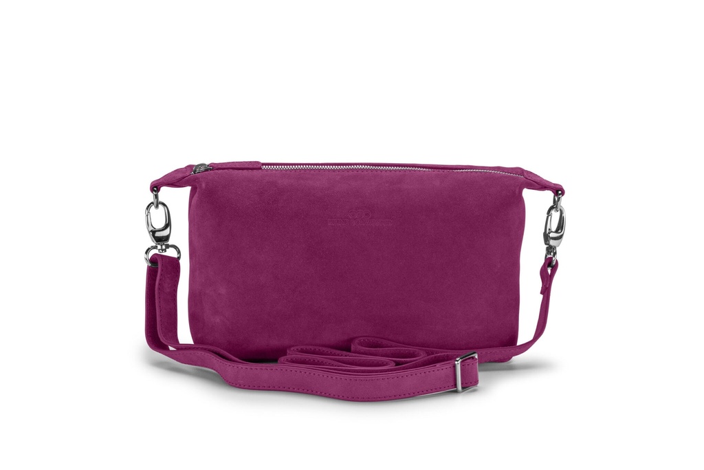 IDA | purpur | silber | Wildleder