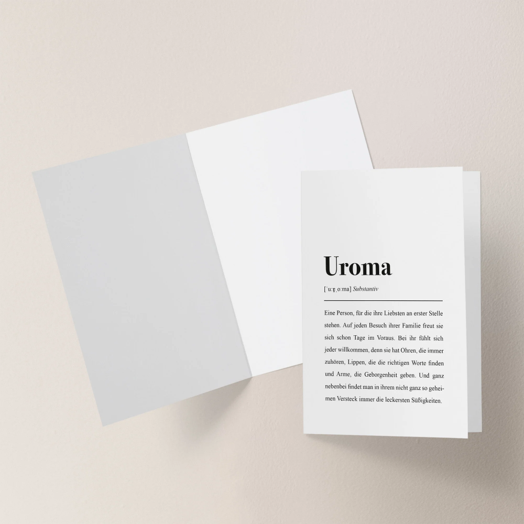 Aemmi - Klappkarte mit Umschlag - Uroma