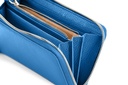 OKKA soft | azurblau | silber | genarbt