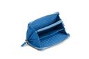 OKKA soft | azurblau | silber | genarbt