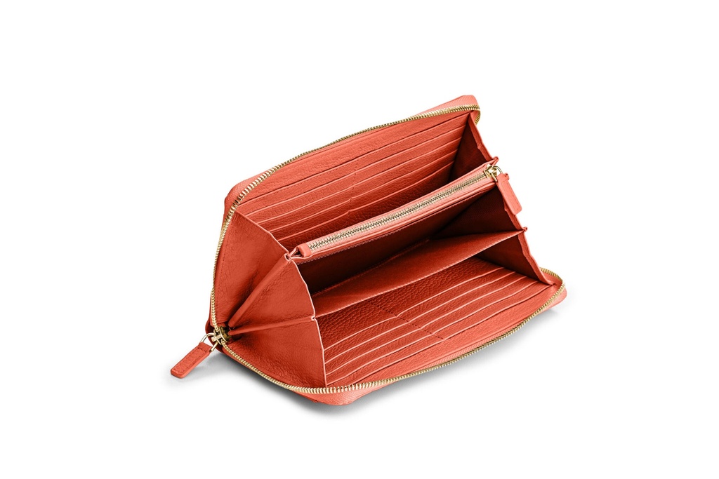 OKKA soft | koralle | gold | genarbt