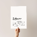 Aemmi - Zuhause A4 - ohne  Rahmen