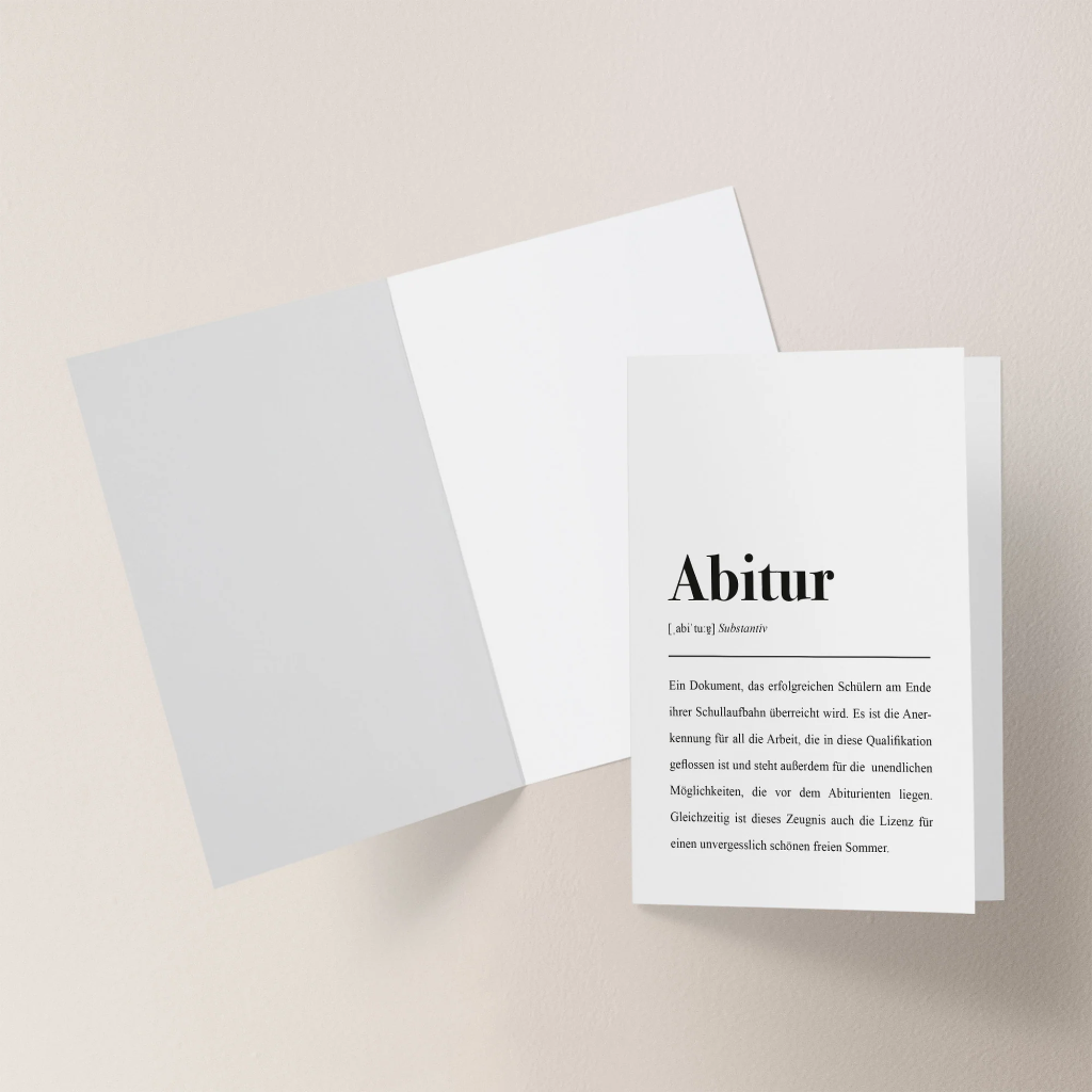 Aemmi - Klappkarte mit Umschlag - Abitur