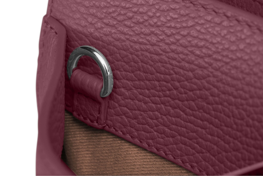 tragbar XL neu | pflaume | silber | genarbt