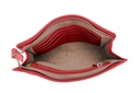 tragbar XL neu | rot | silber | genarbt