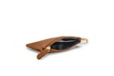 Schlüsseltasche slim | karamell | gold | genarbt